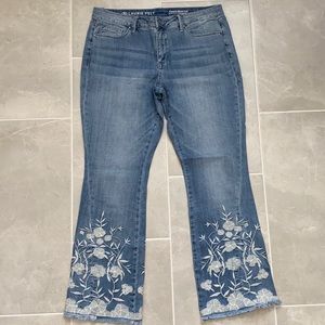 Laurie Felt Embroidered Boot Cut Jeans